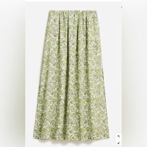 J. Crew Linen maxi skirt in tossed floral